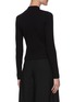 Back View - Click To Enlarge - VINCE - Mock Neck Rib Sweater