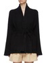 Main View - Click To Enlarge - VINCE - Belted Wrap Front Cardigan