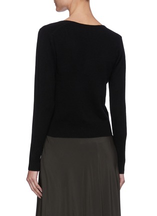 Back View - Click To Enlarge - VINCE - Scoop neck cashmere sweater