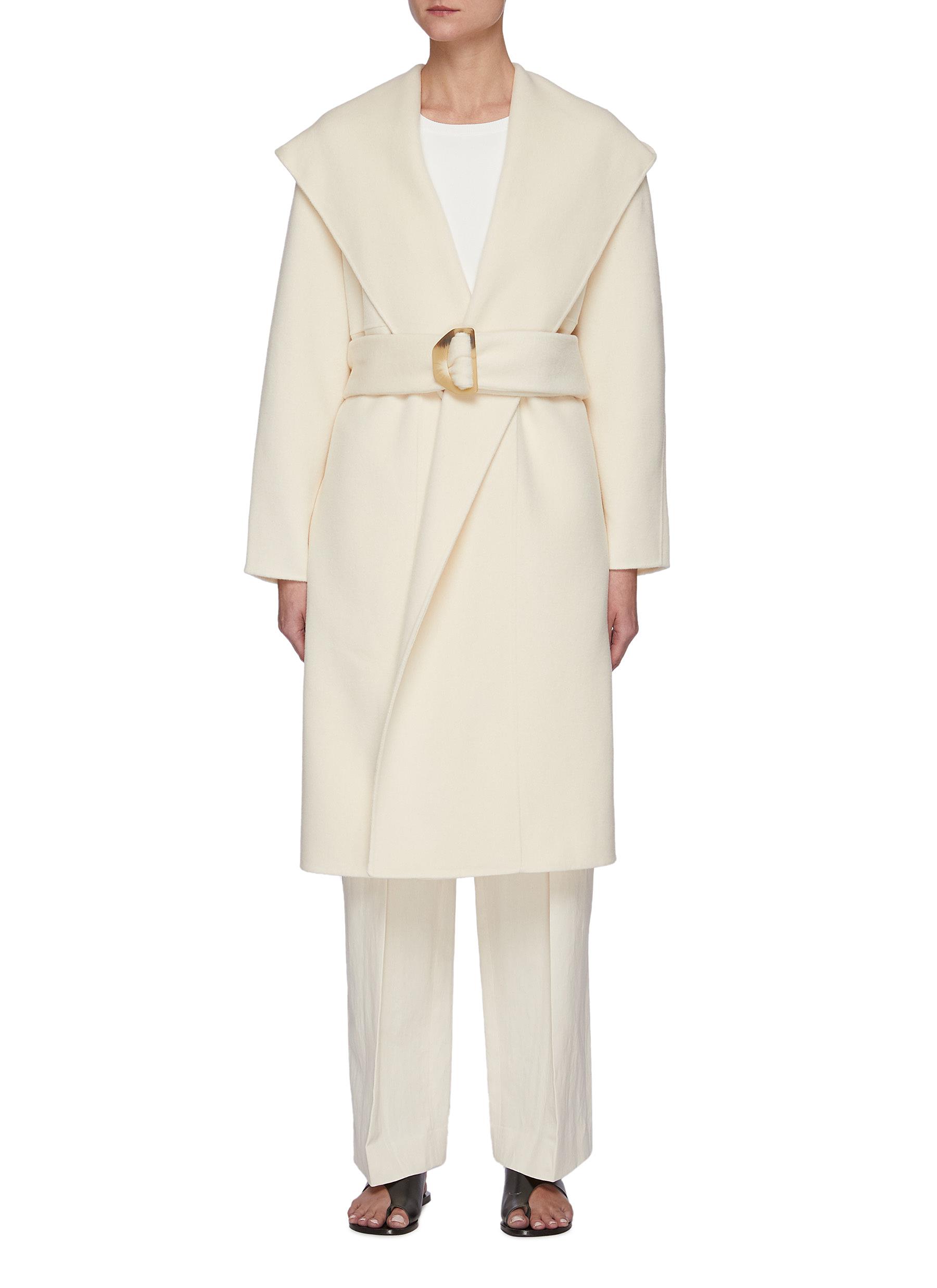 vince belted wool coat