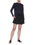 Figure View - Click To Enlarge - VINCE - Thin Stripe Wool Cashmere Blend Sweater