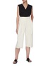 Figure View - Click To Enlarge - VINCE - V-neck Sleeveless Cotton Blouse