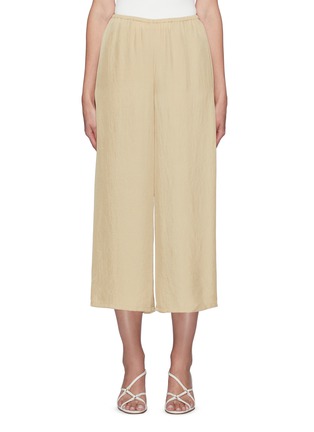 Main View - Click To Enlarge - VINCE - 'Drapey' elastic waist culotte