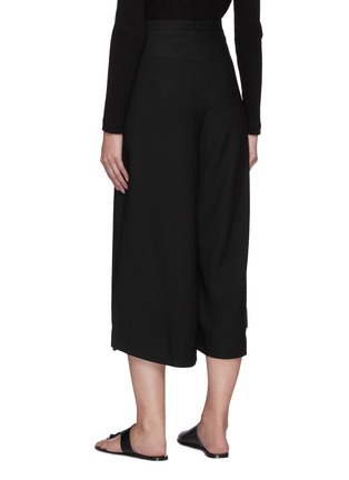 Back View - Click To Enlarge - VINCE - High Waist Belted Palazzo Culotte Pants