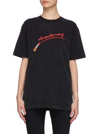 Main View - Click To Enlarge - ALEXANDER WANG - Unisex Lipstick Graphic T-Shirt