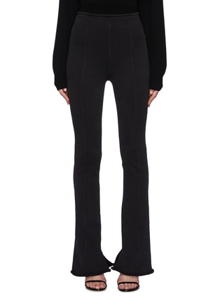 Main View - Click To Enlarge - ALEXANDER WANG - Power Stretch High Waisted Split Hem Stacked Legging