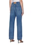 Back View - Click To Enlarge - ALEXANDER WANG - Elastic Waist Washed Straight Legged Jeans