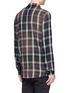 Back View - Click To Enlarge - AMIRI - Spray check plaid flannel shirt