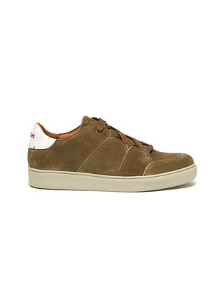 Main View - Click To Enlarge - ERMENEGILDO ZEGNA - Tiziano' Suede Lace Up Sneakers