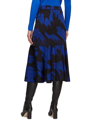 Back View - Click To Enlarge - STELLA MCCARTNEY - Haya' Abstract Print Fitted And Flared Midi Skirt