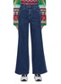 Main View - Click To Enlarge - STELLA MCCARTNEY - Wide Leg Logo Side Stripe Jeans