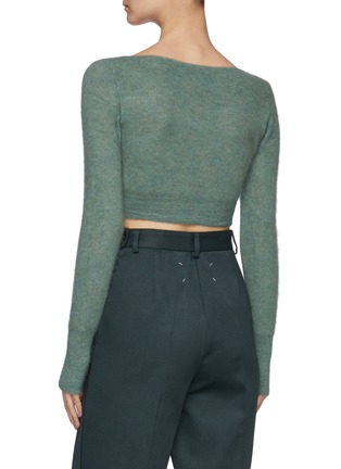 Back View - Click To Enlarge - JACQUEMUS - Le Cardigan Alzou' Cropped Cardigan