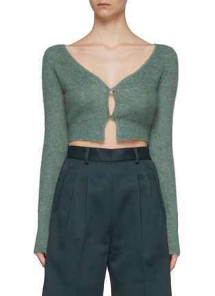 Main View - Click To Enlarge - JACQUEMUS - Le Cardigan Alzou' Cropped Cardigan