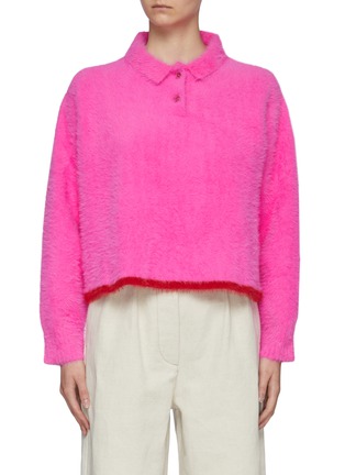 Main View - Click To Enlarge - JACQUEMUS - Le Polo Neve' Knit Polo Top