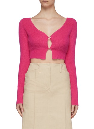 Main View - Click To Enlarge - JACQUEMUS - Le Cardigan Alzou' Cropped Cardigan