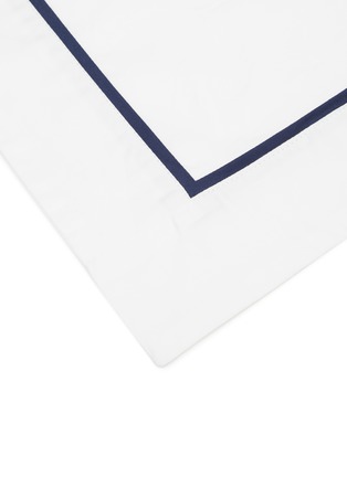 Detail View - Click To Enlarge - LAGOM - Cotton Sateen Pillow Sham Set — Dark Blue