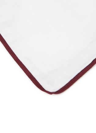 Detail View - Click To Enlarge - LAGOM - Standard Cotton Sateen Pillow Case Set — Burgundy