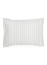 Main View - Click To Enlarge - LAGOM - Boudoir' Contrasting Pinstriped Cotton Sateen Pillow — White