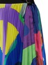  - SACAI - x KAWS Belted Print Pleated Satin Midi Skirt