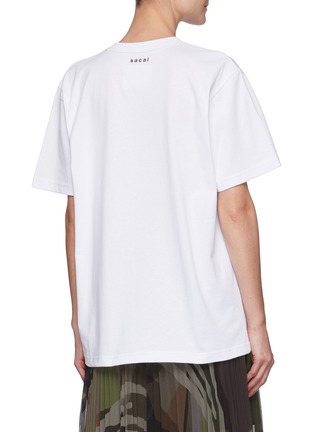 Back View - Click To Enlarge - SACAI - Transition' Cotton T-shirt