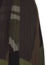  - SACAI - x KAWS Belted Camouflage Print Pleated Chiffon Midi Skirt