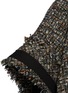  - SACAI - Fringed Tweed Cropped Short Sleeved Blouson