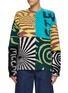 Main View - Click To Enlarge - STELLA MCCARTNEY - Curtis' Psychedelic Patchwork Wool Knit Jumper
