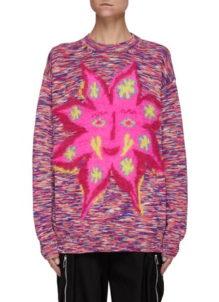 Main View - Click To Enlarge - STELLA MCCARTNEY - UNISEX SHARED 3.0 MYFAWNWY STARFACE SWEATER