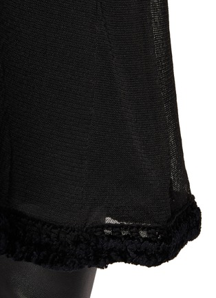  - JIL SANDER - Tonal Trimmed Silk A Line Skirt