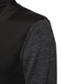  - JIL SANDER - Contrasting Sleeve Wool Silk Blend See Through Cardigan
