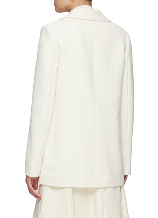 Back View - Click To Enlarge - JIL SANDER - Concealed Placket Fleece Wool Single Breasted Blazer