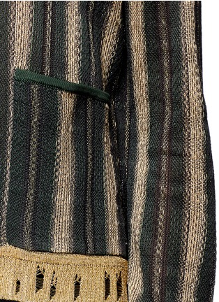 Detail View - Click To Enlarge - ACNE STUDIOS - 'Blanca' metallic trim stripe sweater