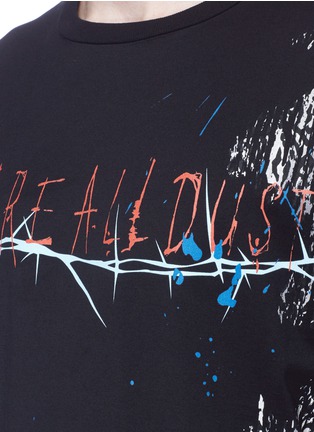 Detail View - Click To Enlarge - HAIDER ACKERMANN - Slogan foil print T-shirt