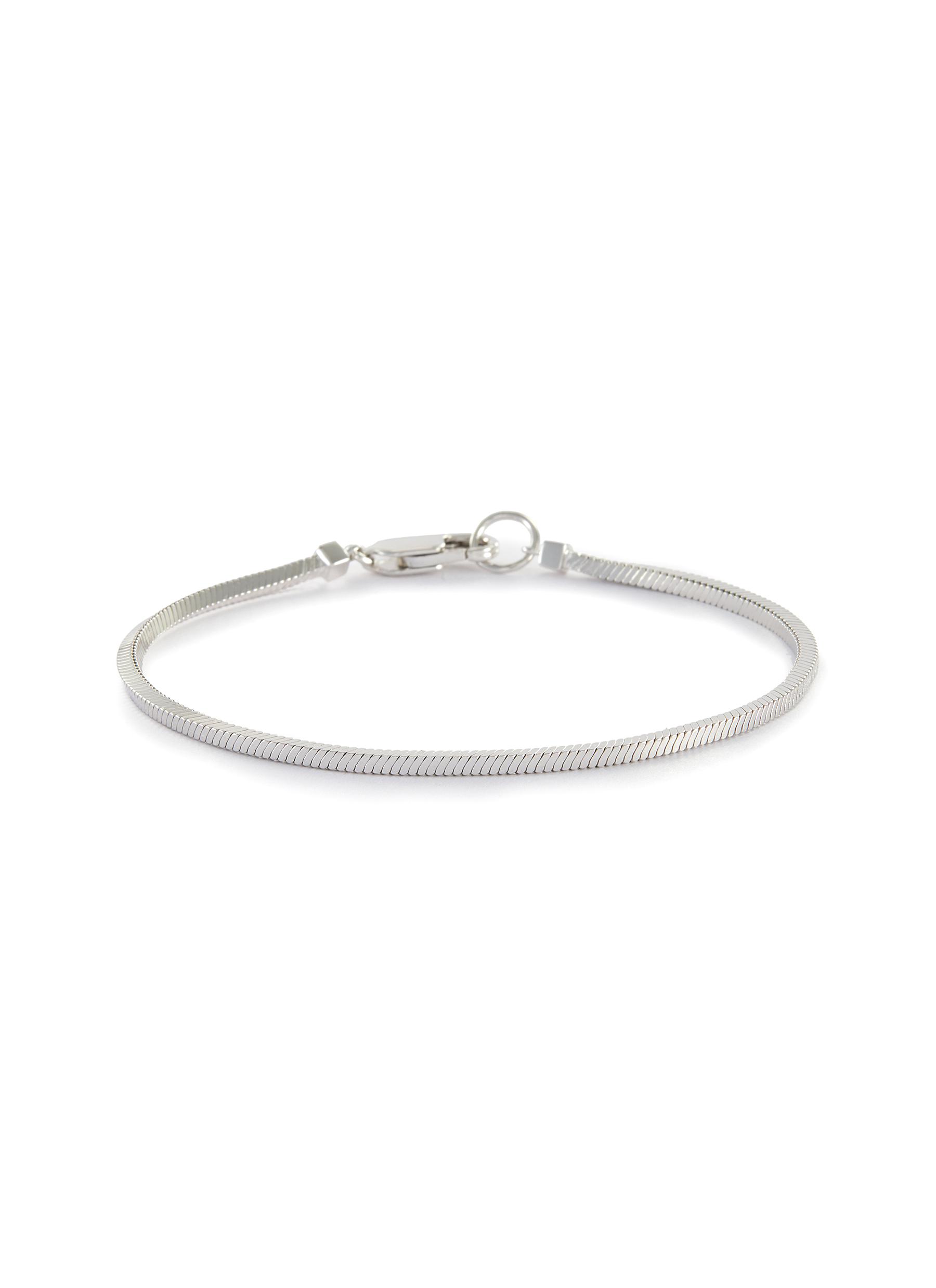 MISSOMA Lucy Williams' Square Snake Chain Sterling Silver Bracelet