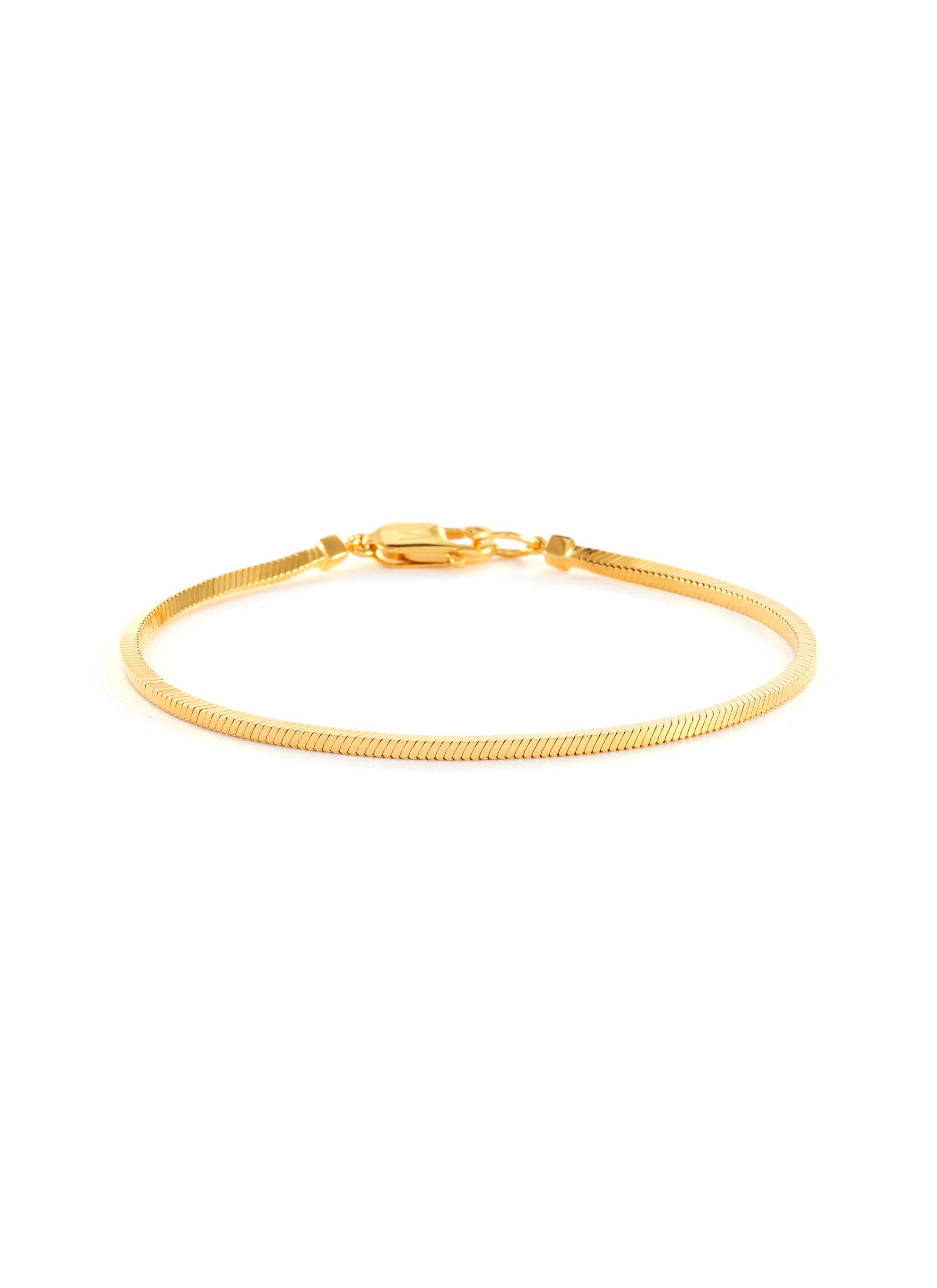 MISSOMA 'Lucy Williams' Square Snake Chain Gold Vermeil Bracelet