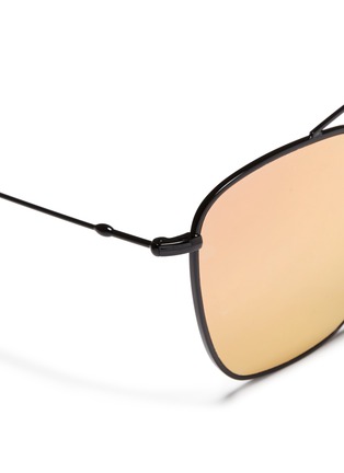 Detail View - Click To Enlarge - SPEKTRE - 'Dolce Vita' metal angular aviator mirror sunglasses