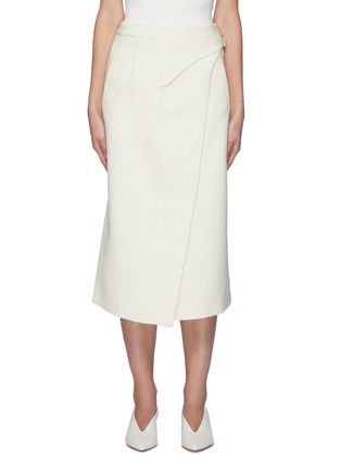 Main View - Click To Enlarge - WARDROBE.NYC - Wool Wrap Midi Skirt