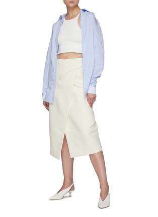Figure View - Click To Enlarge - WARDROBE.NYC - Wool Wrap Midi Skirt