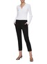 Figure View - Click To Enlarge - THEORY - ECO CRUNCH LINEN PULL-ON CROP PANTS