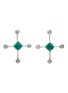Main View - Click To Enlarge - YI COLLECTION - Emerald Apatite 18k Gold Supernova Earrings