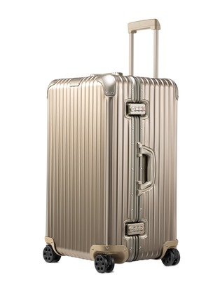 Front View - Click To Enlarge -  - Original Trunk Aluminium Suitcase – Titanium