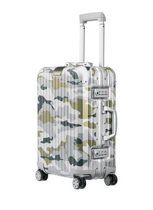 Front View - Click To Enlarge -  - Original Cabin Aluminium Suitcase – Green Camo
