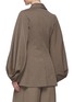 Back View - Click To Enlarge - JW ANDERSON - Belted Balloon Sleeved Shawl Collar Blazer