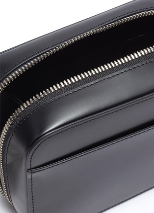 Detail View - Click To Enlarge - KARA - Cobra' Braided Crystal Strap Leather Camera Bag