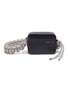 Main View - Click To Enlarge - KARA - Cobra' Braided Crystal Strap Leather Camera Bag