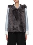 Main View - Click To Enlarge - KARL DONOGHUE - Shearling Hooded Gilet
