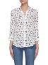 Main View - Click To Enlarge - L'AGENCE - Camille Three Quarter Sleeve Chess Print Shirt