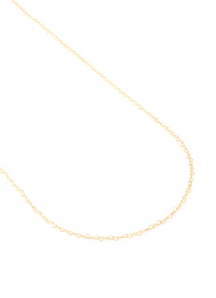 Detail View - Click To Enlarge - LOQUET LONDON - 14k Gold Heart Shape Chain Necklace