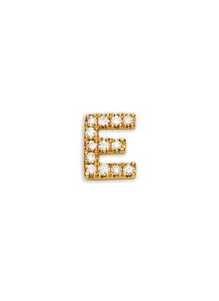 Main View - Click To Enlarge - LOQUET LONDON - DIAMOND 18K YELLOW GOLD E INITIAL CHARM