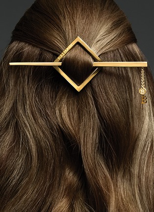 Detail View - Click To Enlarge - BALMAIN HAIR COUTURE - Limited Edition 18K gold plated Barrette Pour Cheveux Jewellery
